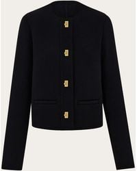 Ferragamo - Wool And Cashmere Gancini Jacket - Lyst