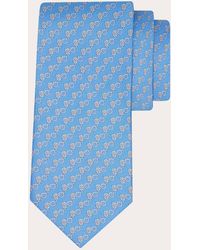 Ferragamo - Owl Print Silk Tie - Lyst