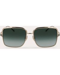 Ferragamo - Rectangular Frame Sunglasses - Lyst