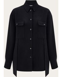 Ferragamo - Mixed Cashmere Overshirt - Lyst