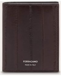 Ferragamo - Eel skin credit card holder - Lyst