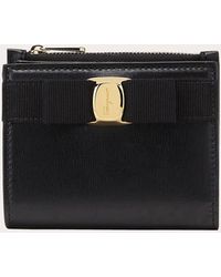 Ferragamo - Damen Kompakte Brieftasche Mit Vara-Schleife - Lyst