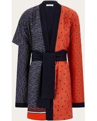 Ferragamo - Pure Wool And Silk Cardigan - Lyst