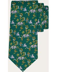 Ferragamo - Amazon Print Silk Tie - Lyst