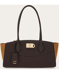 Ferragamo - New Studio Soft Bag East West (M) - Lyst