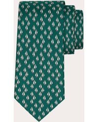 Ferragamo - Nautical Print Silk Tie - Lyst