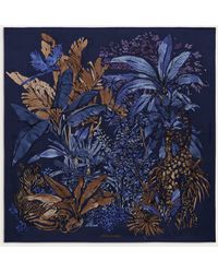 Ferragamo - Jungle Print Silk Foulard - Lyst