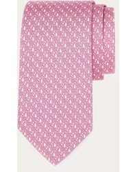 Ferragamo - Equestrian Print Silk Tie - Lyst