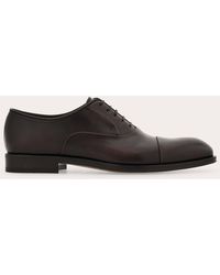 Ferragamo - Oxford Shoe With Toe Cap - Lyst