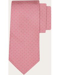 Ferragamo - Herren Seidenkrawatte Mit Gancini-Herzen-Print - Lyst