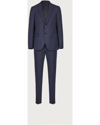 Ferragamo - Check Suit In Wool - Lyst