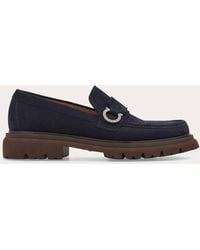 Ferragamo - Loafer With Gancini Ornament - Lyst