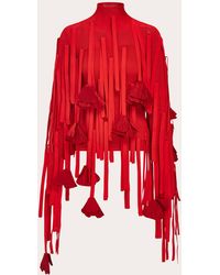 Ferragamo - Mesh Top With Flower Detail - Lyst