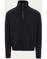 Ferragamo - High Neck Cashmere Pullover - Lyst