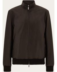 Ferragamo - Nappa Leather Blouson - Lyst