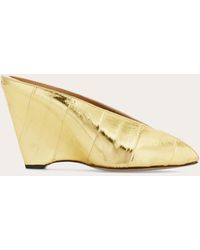Ferragamo - Peep Toe Mule - Lyst