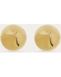 Ferragamo - Femmes Boucles D’Oreilles Avec Forme Organique (M) Or - Lyst