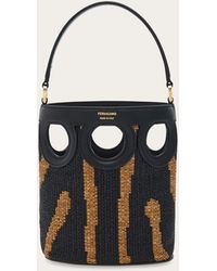 Ferragamo - Gancini Outline Bucket Bag (Xs) - Lyst