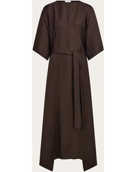 Ferragamo - Silk Dress - Lyst