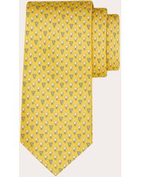 Ferragamo - Silk Tie With Golf And Gancini - Lyst