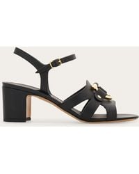 Ferragamo - Gancini Ornament Sandal .5 - Lyst