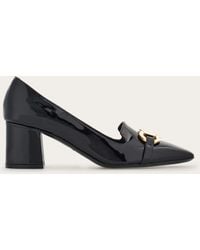 Ferragamo - Mujer Zapatos De Salón Adorno Gancini Negro Talla .5 - Lyst