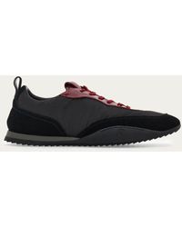 Ferragamo - Men Sneaker With Patent Leather Trim - Lyst