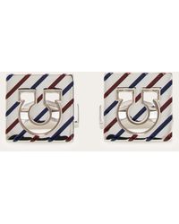 Ferragamo - Square Gancini Cufflinks - Lyst