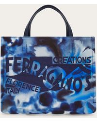 Ferragamo - Carnation Print Tote Bag (M) - Lyst