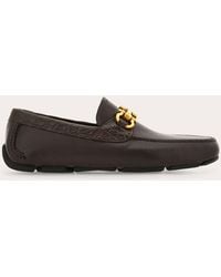 Ferragamo - Herren Driver-Mokassin Mit Gancini-Trense Größe .5 - Lyst