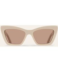 Ferragamo - Butterfly Frame Sunglasses Colorless - Lyst