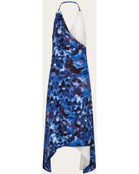 Ferragamo - Carnation Print Wrap Dress - Lyst