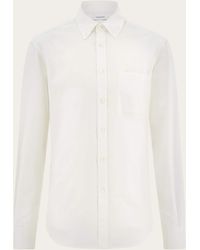 Ferragamo - Hombre Camisa Monogram Blanco - Lyst