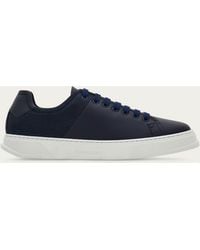 Ferragamo - Apos;S Clayton Leather And Suede Low-Top Sneakers - Lyst