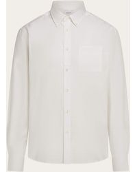 Ferragamo - Hombre Camisa Monogram Blanco - Lyst