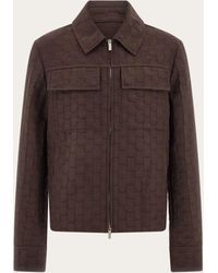 Ferragamo - Herren Blouson Aus Monogram-Stoff - Lyst