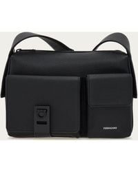 Ferragamo - Utility Crossbody Bag With Hug Buckle - Lyst