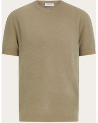 Ferragamo - Short Sleeve Knitted Top - Lyst