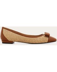 Ferragamo - Varina Ballet Flat .5 - Lyst