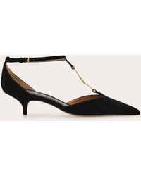 Ferragamo - F Buckle T-Strap Pump - Lyst