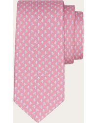 Ferragamo - Mini Fish Print Silk Tie - Lyst