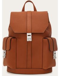 Ferragamo - Utility Backpack With Hug Buckle - Lyst