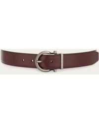 Ferragamo - Uomo Cintura Reversibile E Regolabile Gancini - Lyst