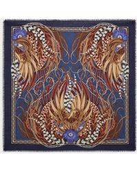 Ferragamo - Rooster Print Shawl - Lyst