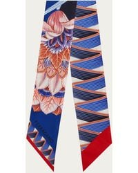 Ferragamo - Giada Print Silk Mini Bandeau - Lyst
