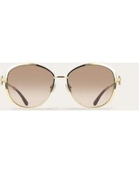 Ferragamo - Cat-Eye Frame Sunglasses - Lyst