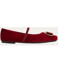 Ferragamo - Donna Ballerina New Vara Plate Taglia - Lyst