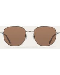Ferragamo - Rectangular Frame Sunglasses - Lyst