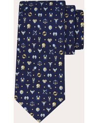 Ferragamo - Horoscope Print Silk Tie - Lyst