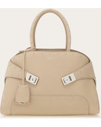 Ferragamo - Hug Handbag With Studs (M) - Lyst